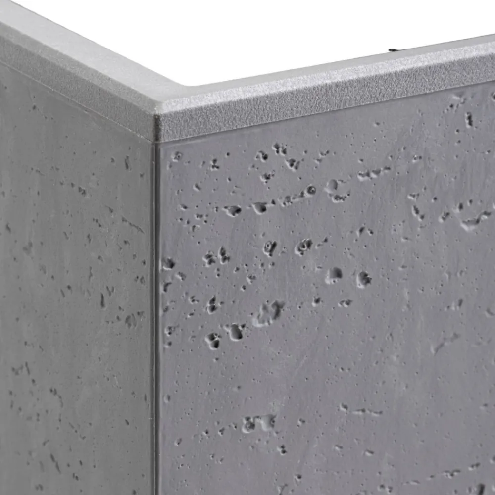 Donica Betonique na kółkach szary beton 30x30xh30 cm * HowHomely