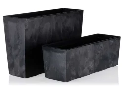 Donica Bouquet czarny beton 56xh19 cm * HowHomely New