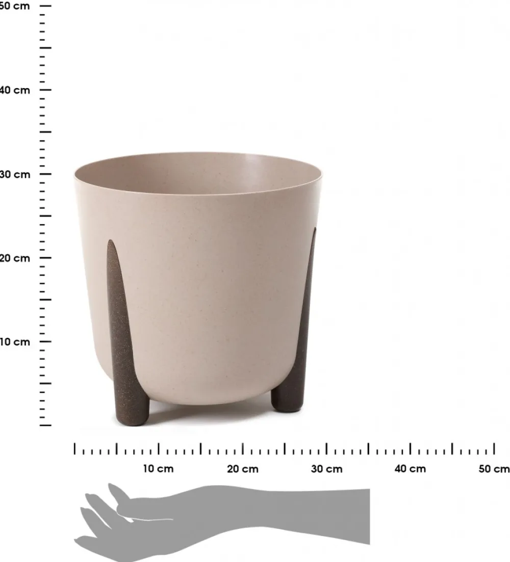 Donica Moss ECO coffee latte 30xh28 cm * HowHomely