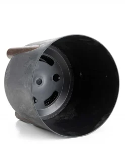 Donica Moss recykling czarny beton 30xh28,5 cm * HowHomely Outlet