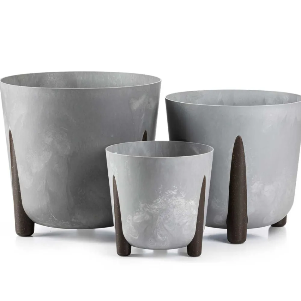 Donica Moss recykling szary beton 34xh32cm * HowHomely Online