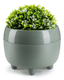 Donica na nóżkach botanica szarozielona 23xh18 cm * HowHomely Sale