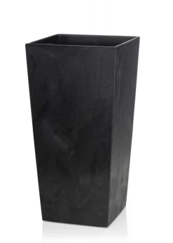 Donica Porto Czarny Beton h57x29x29 cm * HowHomely Best