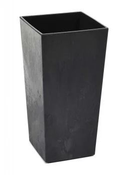 Donica Porto Czarny Beton h46x25x25 cm * HowHomely Clearance