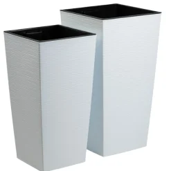 Donica Porto Riflo biała h67,7x35x35 cm * HowHomely Online