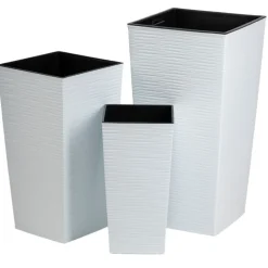 Donica Porto Riflo biała h67,7x35x35 cm * HowHomely Online
