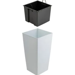 Donica Porto Riflo biała h67,7x35x35 cm * HowHomely Online