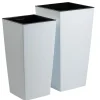 Donica Porto Riflo biała h46,5x24,7x24,7 cm * HowHomely Best