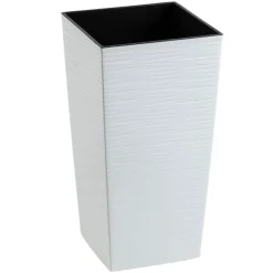 Donica Porto Riflo biała h46,5x24,7x24,7 cm * HowHomely Best