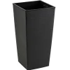 Donica Porto Riflo czarna h57x30x30 cm * HowHomely