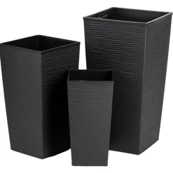 Donica Porto Riflo czarna h36x19x19 cm * HowHomely Hot