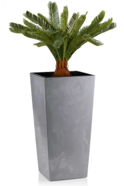 Donica Porto Szary Beton h68x35x35 cm * HowHomely Clearance