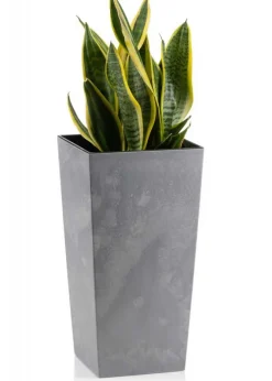 Donica Porto Szary Beton h68x35x35 cm * HowHomely Clearance