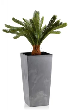 Donica Porto Szary Beton h46x25x25 cm * HowHomely Hot