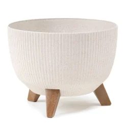 Donica Rosa linea ECO wood biała 29xh18 cm * HowHomely Clearance