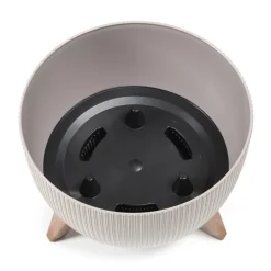 Donica Rosa linea ECO wood zielona 24xh15 cm * HowHomely