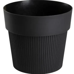 Donica SILVA LINE recykling czarna h17,4x20 cm * HowHomely Best