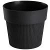 Donica SILVA LINE recykling czarna h12,7x14,5 cm * HowHomely Best
