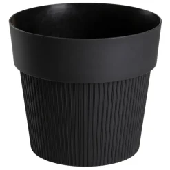 Donica SILVA LINE recykling czarna h11,5x13,2 cm * HowHomely Discount