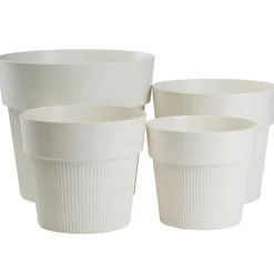 Donica SILVA LINE recykling kremowa h17,4x20 cm * HowHomely Clearance