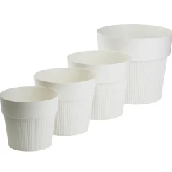 Donica SILVA LINE recykling kremowa h17,4x20 cm * HowHomely Clearance