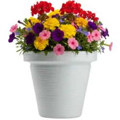Donica Srtia Riflo biała h33,9x39 cm * HowHomely Discount