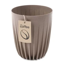 Donica Stripped ECO coffee latte 25xh30 cm * HowHomely Best