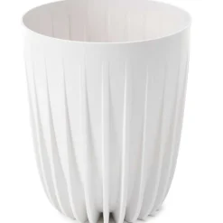 Donica Stripped ECO recykling biała 19xh23 cm * HowHomely New