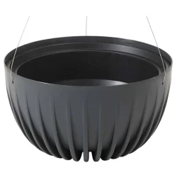 Donica Stripped ECO recykling wisząca antracytowa 30xh16 cm * HowHomely Outlet