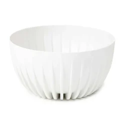 Donica Stripped ECO recykling biała 24xh14 cm * HowHomely Clearance