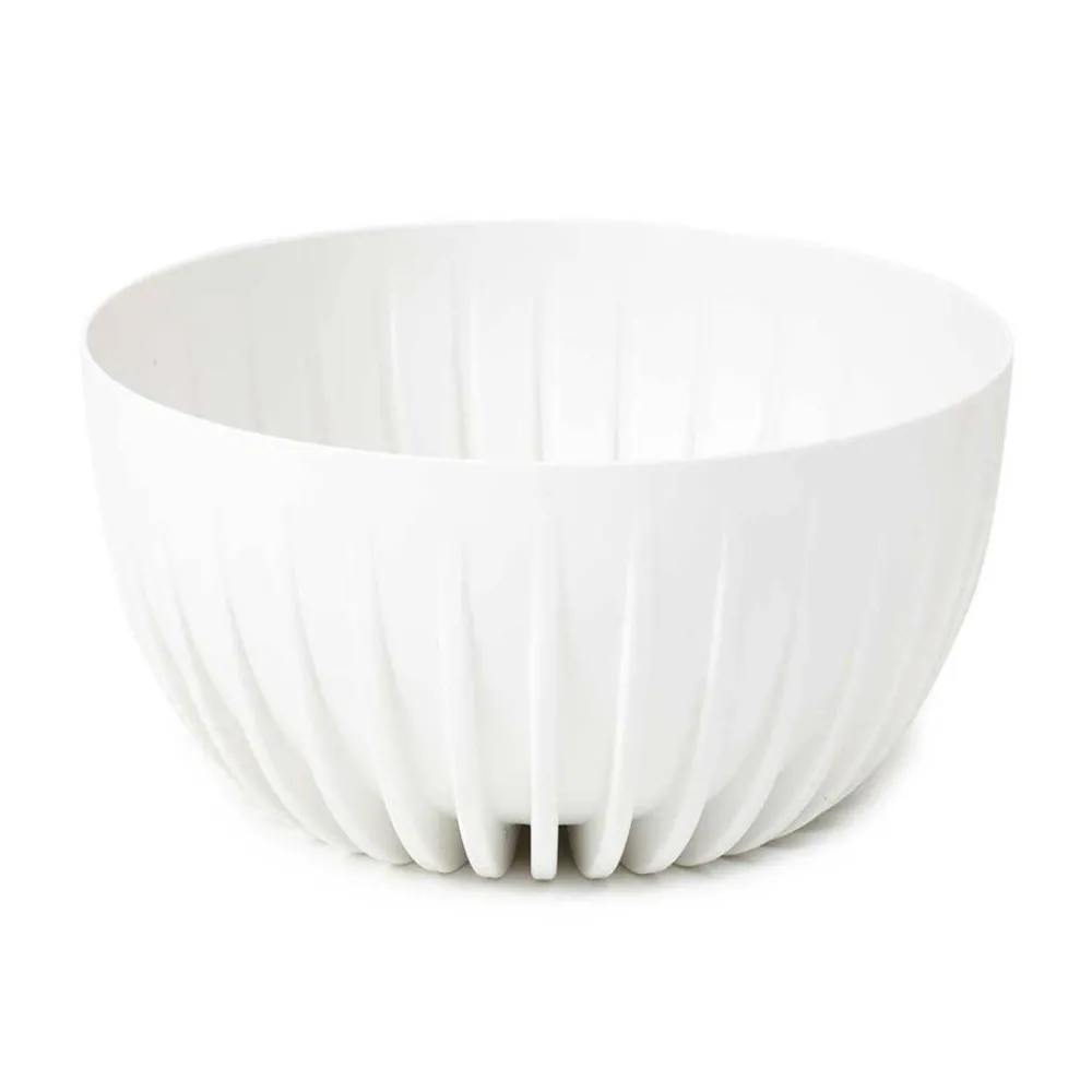 Donica Stripped ECO recykling biała 24xh14 cm * HowHomely Clearance