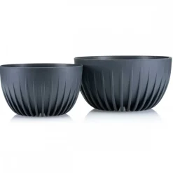 Donica Stripped ECO recykling antracytowa 30xh16 cm * HowHomely Best