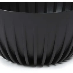 Donica Stripped ECO recykling czarna 30xh16 cm * HowHomely