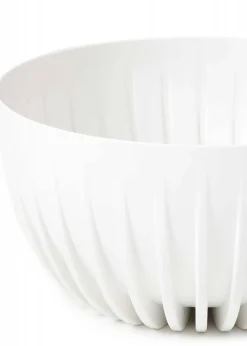 Donica Stripped ECO recykling biała 30xh16 cm * HowHomely Outlet