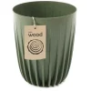 Donica Stripped ECO wood zielona 19xh23 cm * HowHomely Sale
