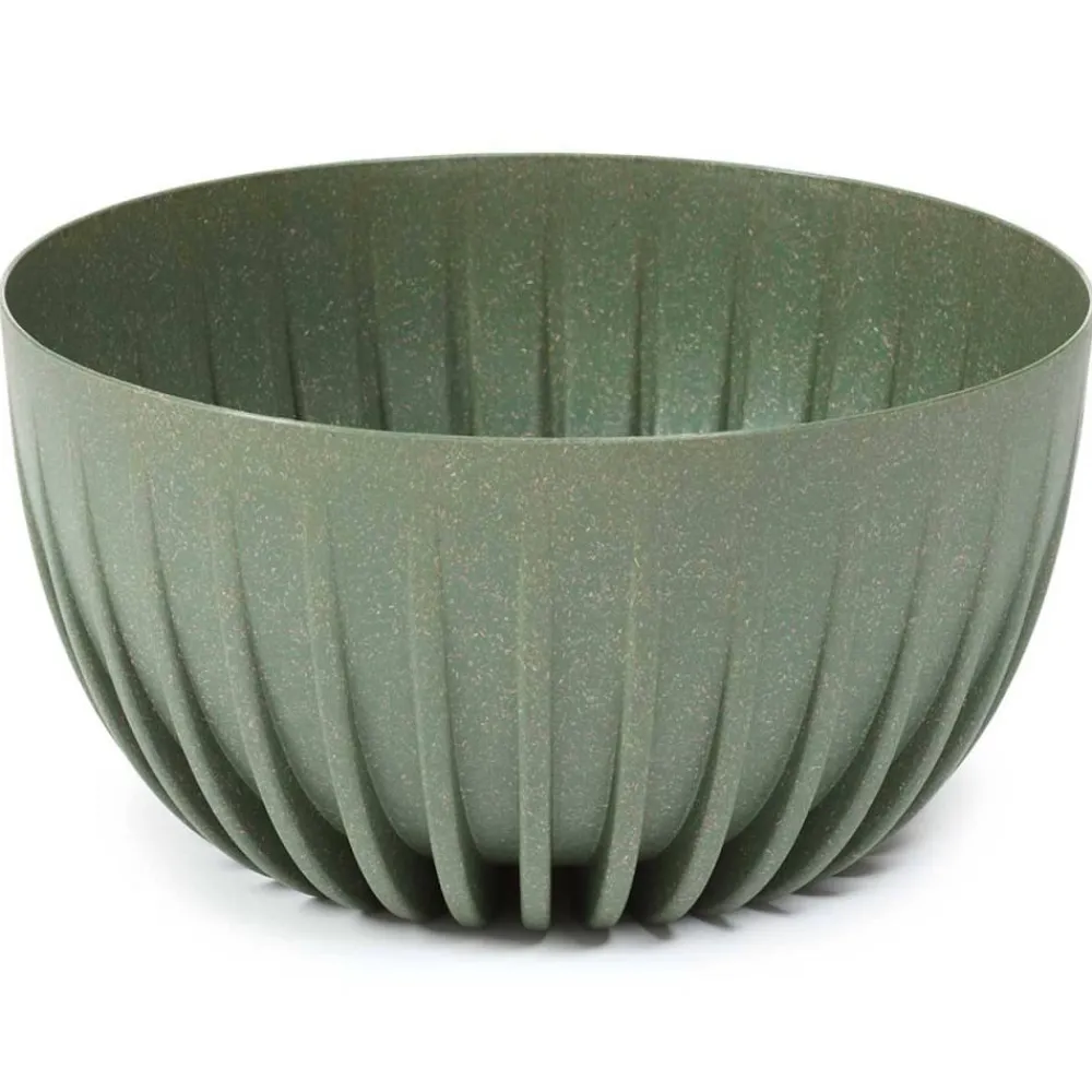 Donica Stripped ECO wood zielona 30xh16 cm * HowHomely New