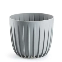 Donica Stripped niska szara 18xh15,6 cm * HowHomely Hot