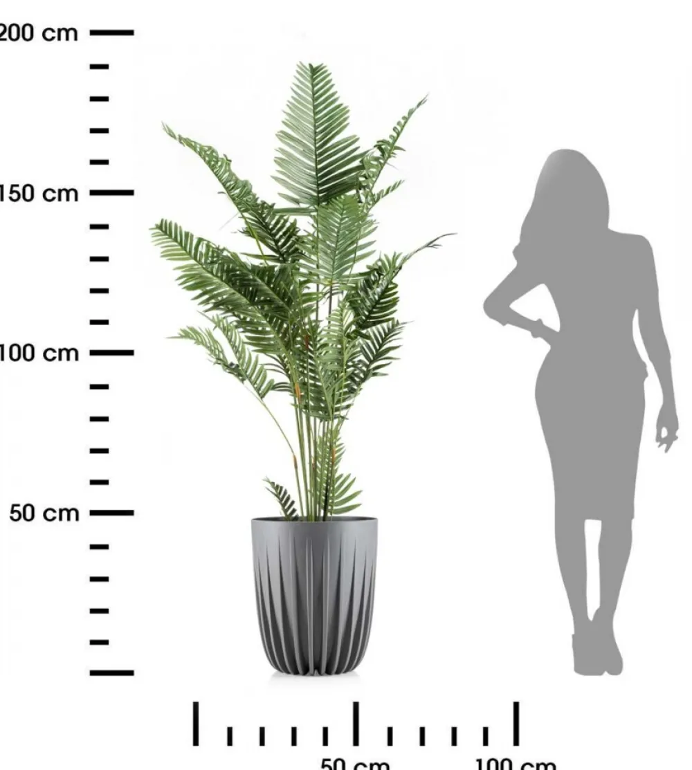 Donica Stripped szara h46x39 cm * HowHomely Clearance