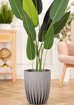 Donica Stripped szara h46x39 cm * HowHomely Clearance