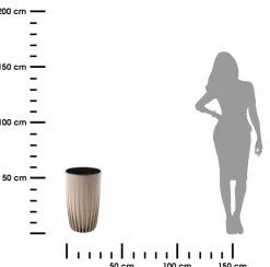 Donica Stripped Wysoka ECO coffee latte 30xh51 cm * HowHomely New