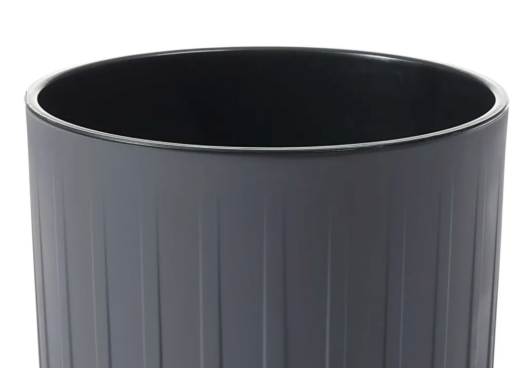 Donica Stripped Wysoka ECO recykling antracytowa 30xh51cm * HowHomely Outlet