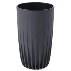 Donica Stripped Wysoka ECO recykling antracytowa 30xh51cm * HowHomely Outlet