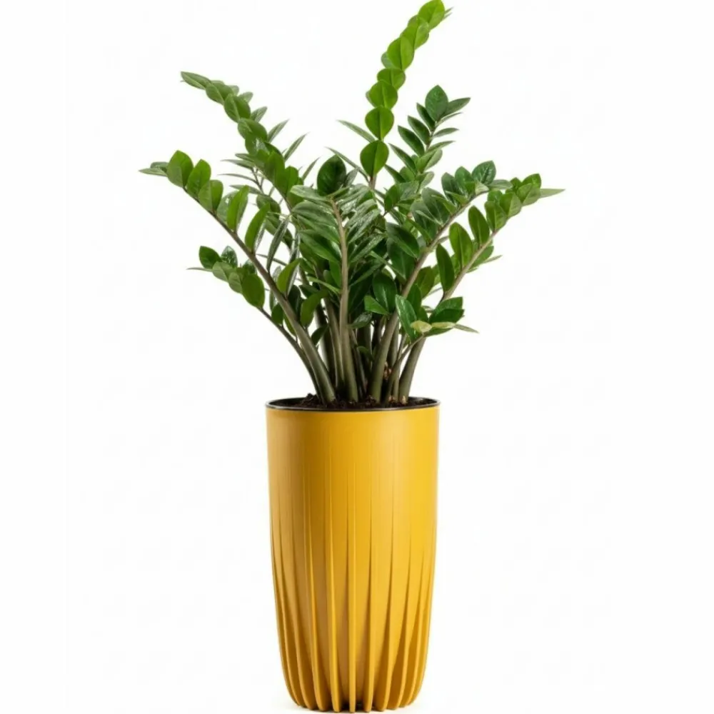 Donica Stripped Wysoka musztardowa 25,3xh42 cm * HowHomely Hot