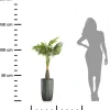Donica Stripped Wysoka recykling szarozielona 25xh42 cm * HowHomely New