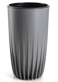 Donica Stripped Wysoka szara 30xh51 cm * HowHomely Best