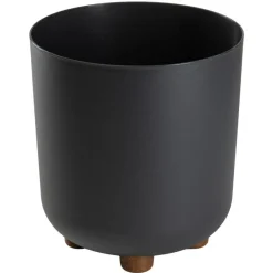 Donica TERRA na nóżkach recykling antracyt h21x19,3 cm * HowHomely Best