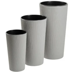 Donica Urbanika ECO wood szary h46,6x25,5 cm * HowHomely Outlet