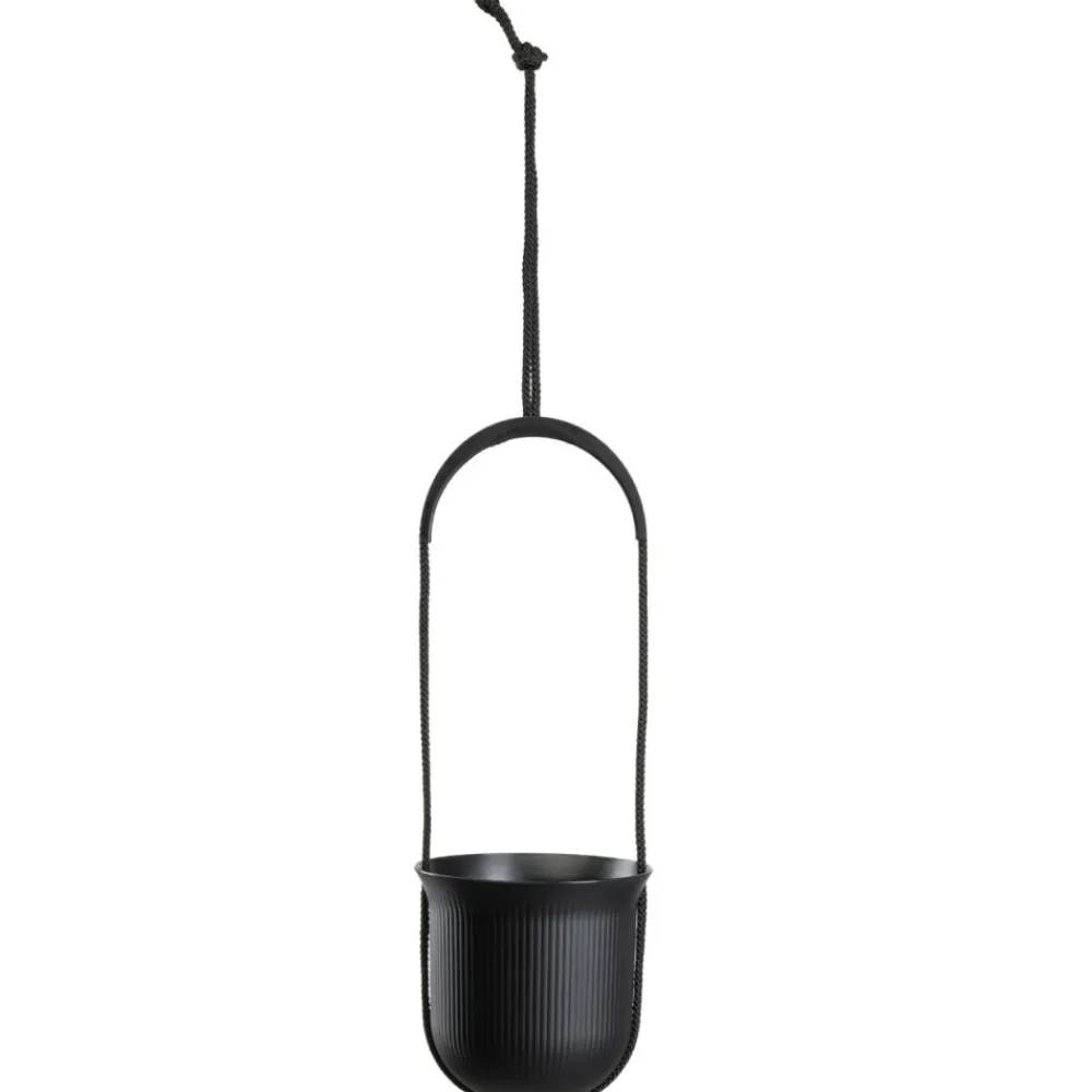 Donica wisząca AERA HANG recykling czarna 17,9 cm * HowHomely Discount
