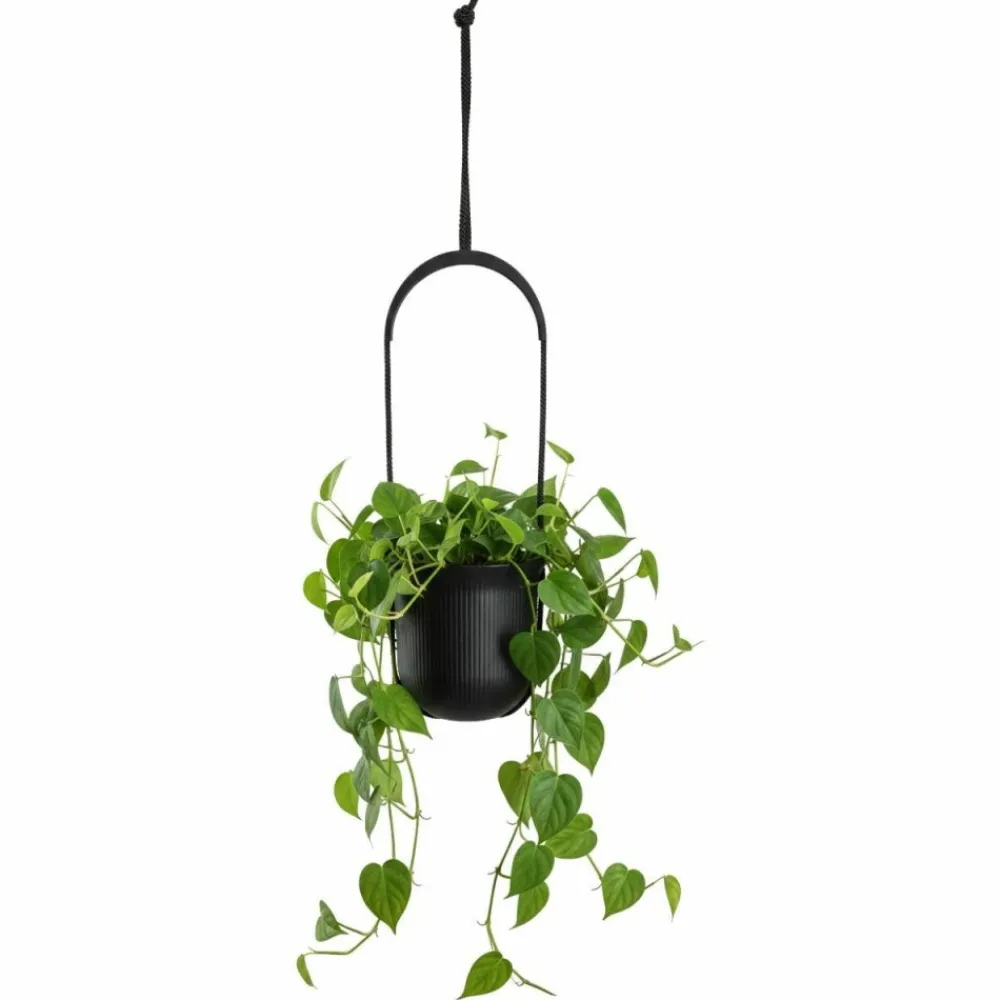 Donica wisząca AERA HANG recykling czarna 17,9 cm * HowHomely Discount