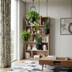 Donica wisząca AERA HANG recykling czarna 17,9 cm * HowHomely Discount
